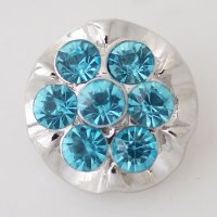 (image for) Snap Jewelry Rhinestone - Cluster - Teal Shiny