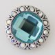 (image for) Snap Jewelry Rhinestone - Faceted Crystal Design - Light Blue