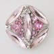 (image for) Snap Jewelry Rhinestone - Faceted Oval Crystal - Light Pink