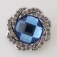 (image for) Snap Jewelry Rhinestone - Faceted Weaved Center - Blue