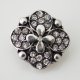 (image for) Snap Jewelry Rhinestone - Flower - Clear