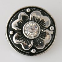 (image for) Snap Jewelry Rhinestone - Flower - Clear