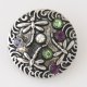 (image for) Snap Jewelry Rhinestone - Dragonfly - Green, Purple & Clear