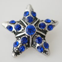 (image for) Snap Jewelry Rhinestone - Holiday Star Blue