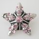 (image for) Snap Jewelry Rhinestone - Holiday Star Pink