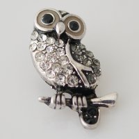 (image for) Snap Jewelry Rhinestone - Animal Owl and CZ