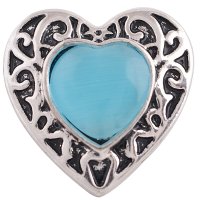 (image for) Snap Jewelry Stone - Heart Shaped & Blue Stone