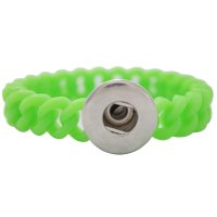 (image for) Snap Jewelry Bracelet Silicone Stretch - Lime One-Snap Thin