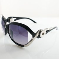 (image for) Snap Jewelry Sunglasses - Silver & Black