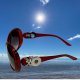 (image for) Snap Jewelry Dark Red Sunglasses Designer fits (2) 18-20mm Charm