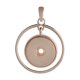 (image for) Snap Jewelry Pendant - Rose Gold-Tone Swinging Halo