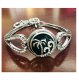 (image for) Snap Jewelry Toggle Bracelet Double Heart