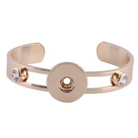 (image for) Snap Jewelry Cuff Bangle - Gold & CZ