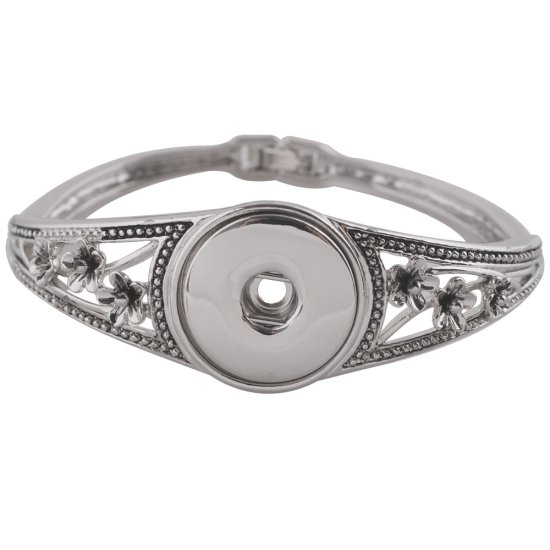 (image for) Snap Jewelry Bracelet Snap Lock - Flower Design - Click Image to Close