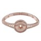 (image for) Snap Jewelry Stretch Bracelet Rose Gold Tone