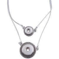 (image for) Mini Snap 12mm & 20mm Combination Necklace - Antique Designer