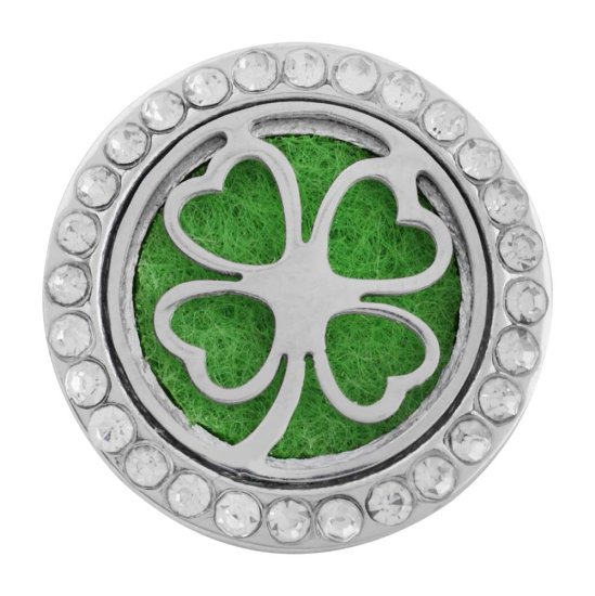 (image for) Snap Aromatherapy & Essential Oil Diffuser Perfume Locket Clover - Click Image to Close