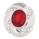 (image for) Snap Jewelry Birthstone Faceted Crystal - Spiral July Red