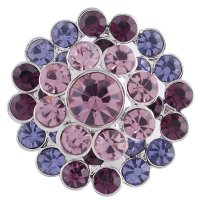 (image for) Snap Jewelry Rhinestone - Cluster Shades of Purple