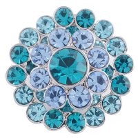 (image for) Snap Jewelry Rhinestone - Cluster Shades of Blue