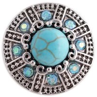 (image for) Snap Jewelry Gemstone - Turquoise Halo & Turquoise