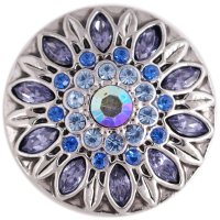 (image for) Snap Jewelry Rhinestone - Purple Blue Light-Blue & Blue AB