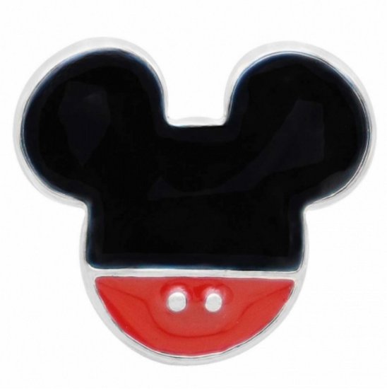 (image for) My Prime Gifts Snap Jewelry Minnie Mouse Painted Enamel 18-20mm - Click Image to Close