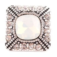 (image for) Snap Jewelry Rhinestone - Faceted Designer Square Clear AB