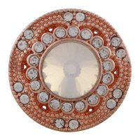 (image for) Snap Jewelry Rhinestone - Faceted AB stones on Rose Gold