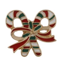 (image for) Snap Jewelry Enamel - Christmas Candy Canes