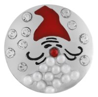 (image for) Snap Jewelry Enamel & Rhinestone - Holiday Santa