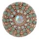 (image for) Snap Jewelry Rhinestone Sun Lt Green AB & AB on Rose Gold