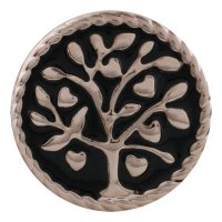 (image for) Snap Jewelry Rose Gold Tree of Life Hearts Black Background