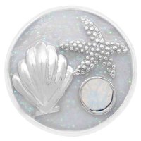 (image for) Snap Jewelry Enamel - Sea-Life Starfish & Shell