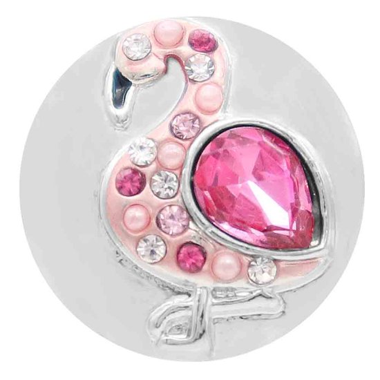 (image for) Snap Jewelry Rhinestone - Flamingo Pink - Click Image to Close