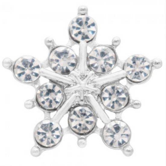 (image for) Snap Jewelry Rhinestone - CZ Star Snowflake - Click Image to Close