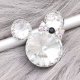 (image for) Snap Jewelry Rhinestone Minnie Mouse Shape Faceted Diamond Clear