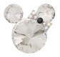 (image for) Snap Jewelry Rhinestone Minnie Mouse Shape Faceted Diamond Clear