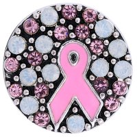 (image for) Snap Jewelry Enamel - Breast Cancer Ribbon Pink & Opaque