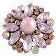 (image for) Snap Jewelry Stone - Rhinestone Shades of Pink