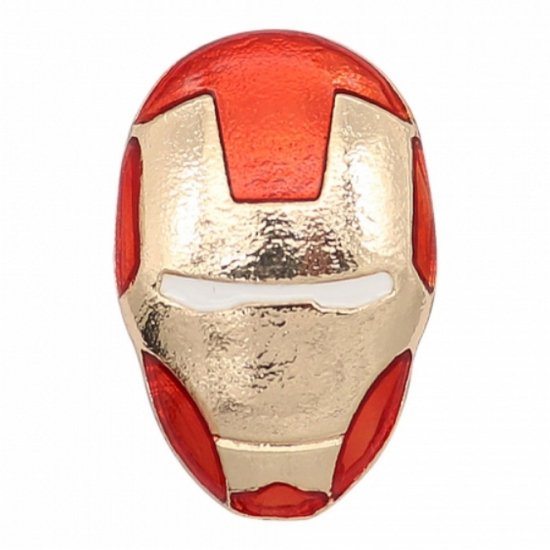 (image for) Snap Jewelry Enamel Ceramic - Super Hero IRON MAN - Click Image to Close