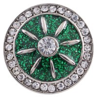 (image for) Snap Jewelry Rhinestone - Diamond Powder Green & Clear