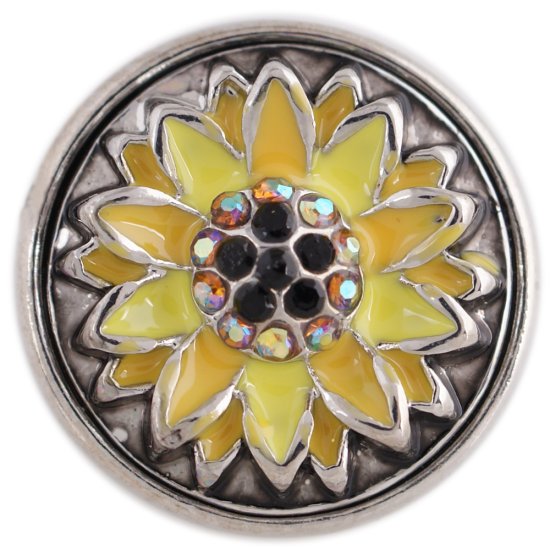 (image for) Snap Jewelry Enamel - Sunflower - Click Image to Close