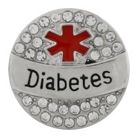 (image for) Snap Jewelry Metal - Medical Alert - Diabetes