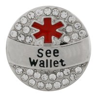 (image for) Snap Jewelry Metal - Medical Alert - See Wallet