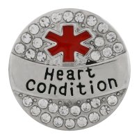 (image for) Snap Jewelry Metal - Medical Alert - Heart Condition