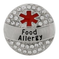 (image for) Snap Jewelry Metal - Medical Alert - Food Allergy