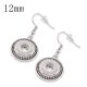 (image for) Mini 12mm Snap Jewelry Raised Dot Earrings French Hook