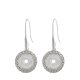 (image for) Mini 12mm Snap Jewelry Dangling Hooks Silver Rhinestone Halo