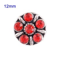 (image for) Mini 12mm Rhinestone Red